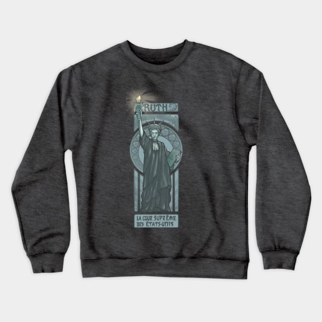 Lady Liberty Crewneck Sweatshirt by Pyne